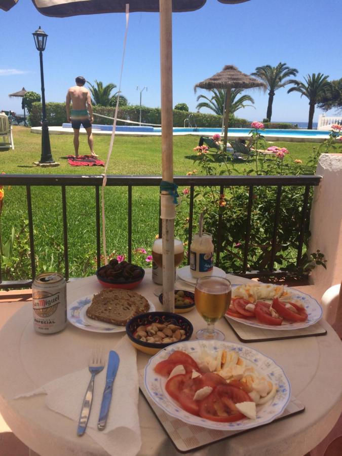 Sea&pool view garden apartment Las Palmeras Nerja Exteriör bild