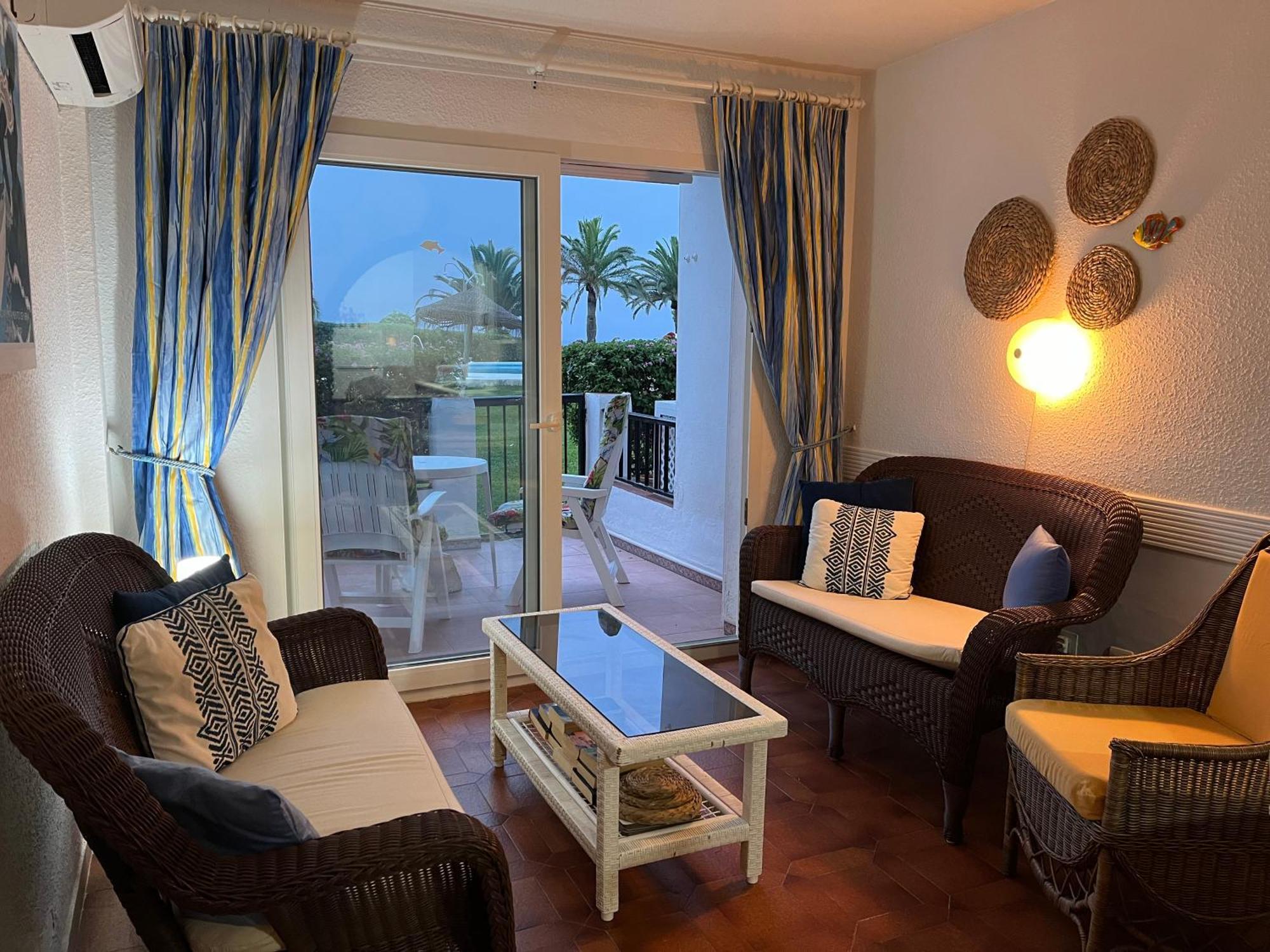 Sea&pool view garden apartment Las Palmeras Nerja Exteriör bild