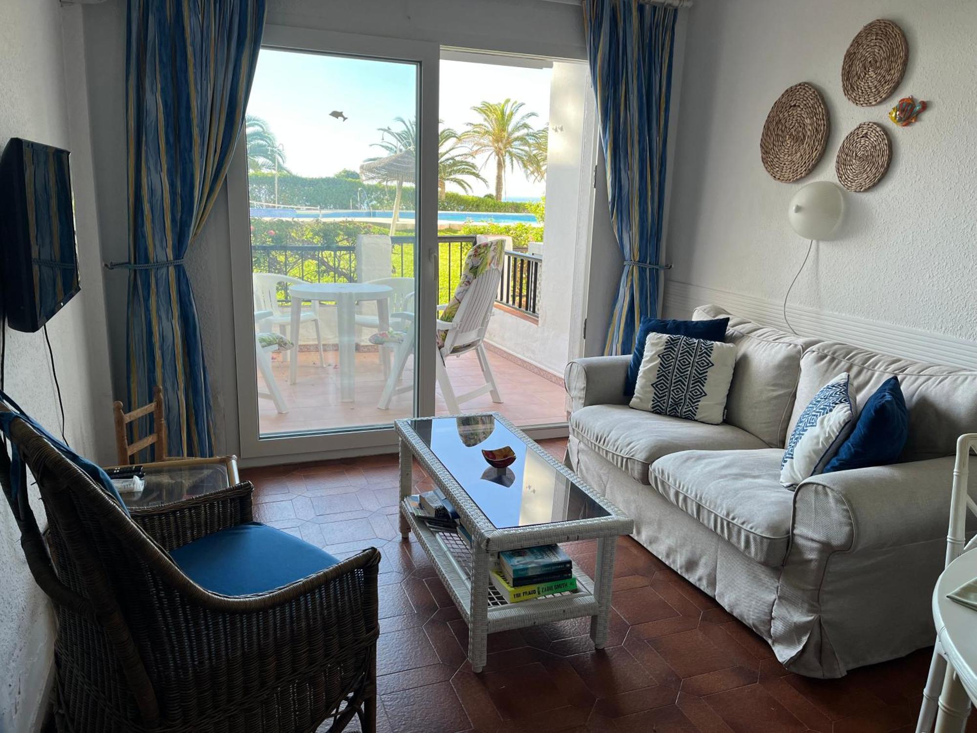 Sea&pool view garden apartment Las Palmeras Nerja Exteriör bild