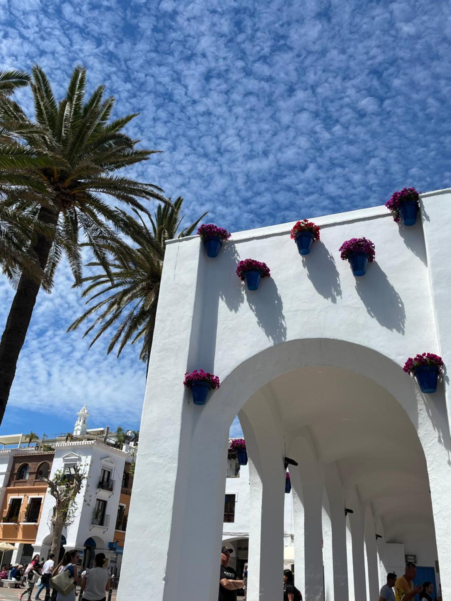 Sea&pool view garden apartment Las Palmeras Nerja Exteriör bild